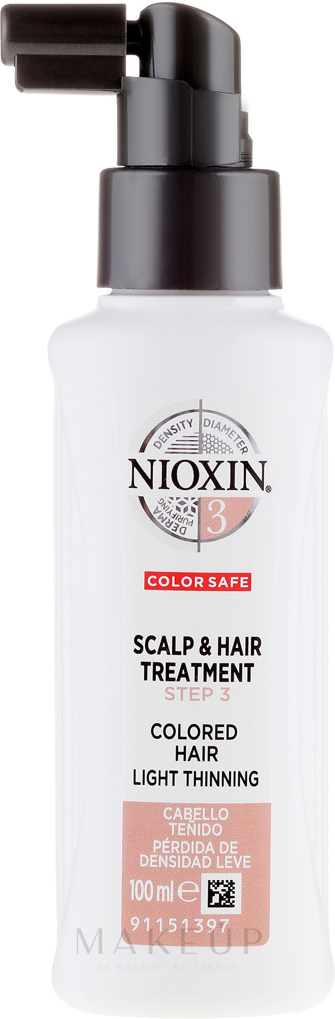 Pflegende Kopfhaut- und Haarbehandlung - Nioxin Color Safe System 3 Scalp Treatment — Bild 100 ml