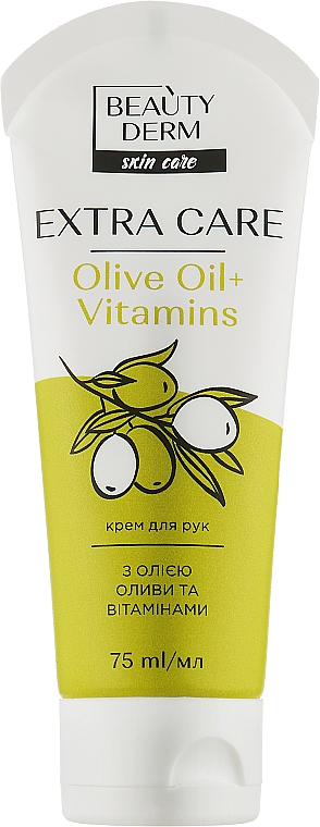 Handcreme mit Olivenöl und Vitaminen - Beauty Derm Skin Care Extra Care Olive Oil + Vitamins — Bild N1