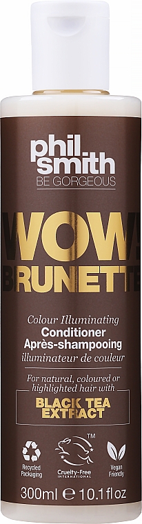 Conditioner mit schwarzem Tee-Extrakt - Phil Smith Be Gorgeous Wow Brunette Colour Illuminating Conditioner — Bild N1