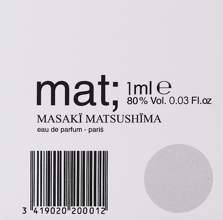 GESCHENK! Masaki Matsushima Mat - Eau de Parfum (Probe) — Bild N2