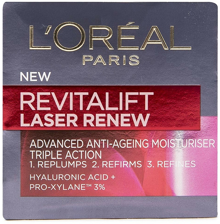 Feuchtigkeitsspendende Anti-Aging Gesichtscreme mit Hyaluronsäure - L'Oreal Paris Revitalift Laser Renew — Bild N2