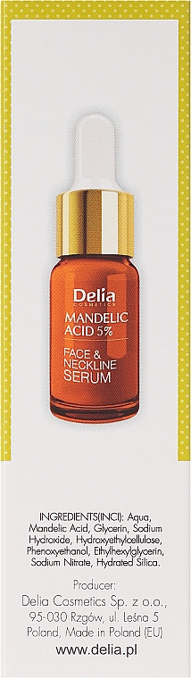 Serum für Gesicht, Hals und Nacken mit Mandelsäure - Delia Mandelic Acid 5% Active Face & Neckline Serum — Foto N3