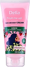 Düfte, Parfümerie und Kosmetik Gesichts- und Körpercreme mit Erdbeergeschmack - Delia Fruit Me Up! Face & Body Cream 2in1 Strawberry Scented