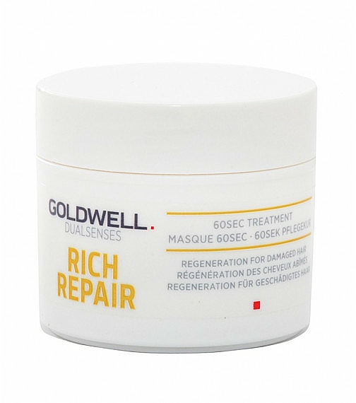 Regenerierende Maske für geschädigtes Haar - Goldwell Dualsenses Rich Repair 60sec Treatment — Foto N2