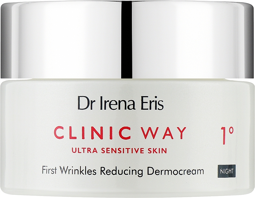 Nachtcreme gegen Falten - Dr. Irena Eris Clinic Way 1° First Wrinkles Reducing Dermocream Night — Bild N1