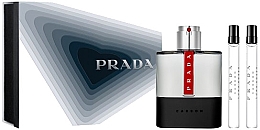 Düfte, Parfümerie und Kosmetik Prada Luna Rossa Carbon - Duftset (Eau de Toilette 100ml + Eau de Toilette 2x10ml) 