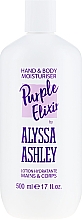 Düfte, Parfümerie und Kosmetik Feuchtigkeitsspendende Hand- und Körperlotion - Alyssa Ashley Purple Elixir