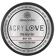 Polyacryl-Nagelgel - Alessandro International AcryLove Poly-Acryl-Gel Milky Rose — Bild N1