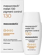 Färbende Anti-Pigmentierungsemulsion SPF 50+ - Mesoestetic Mesoprotech Melan 130+ Pigment Control SPF 50+  — Bild N1