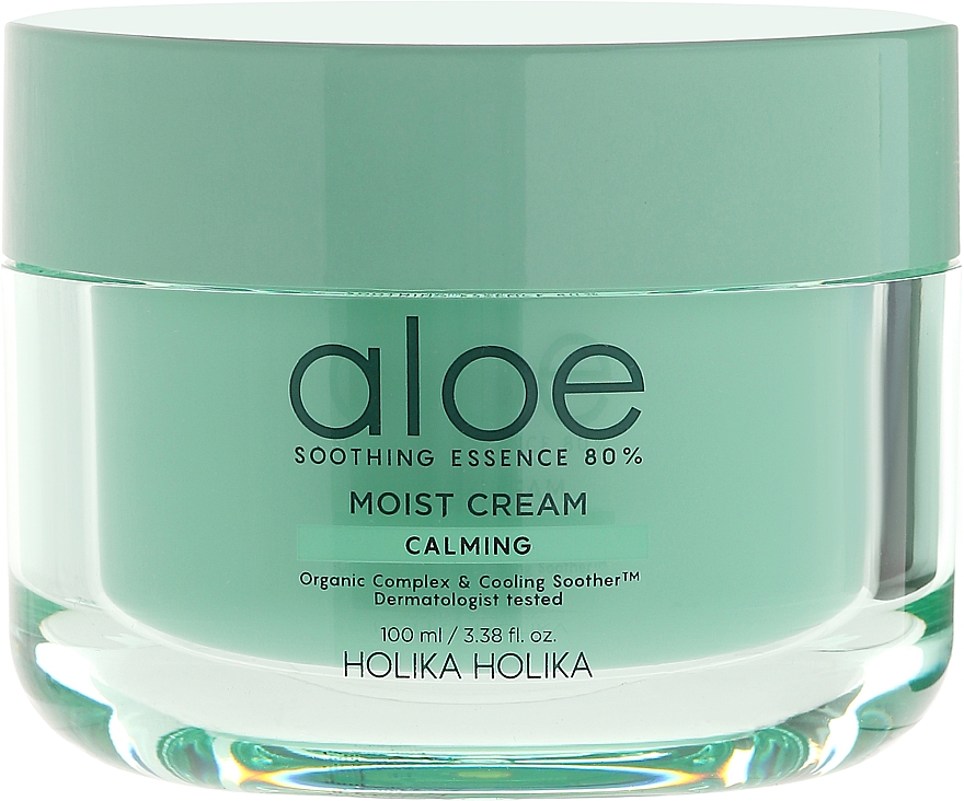 Feuchtigkeitsspendende Gesichtscreme mit Aloe Vera - Holika Holika Aloe Soothing Essence 80% Moist Cream — Bild N2