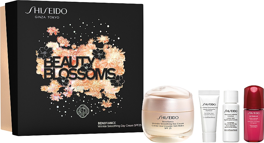 Gesichtspflegeset (Creme 50ml + Schaum 5ml + Lotion 7ml + Konzentrat 10ml) - Shiseido Benefiance Kit  — Bild N1