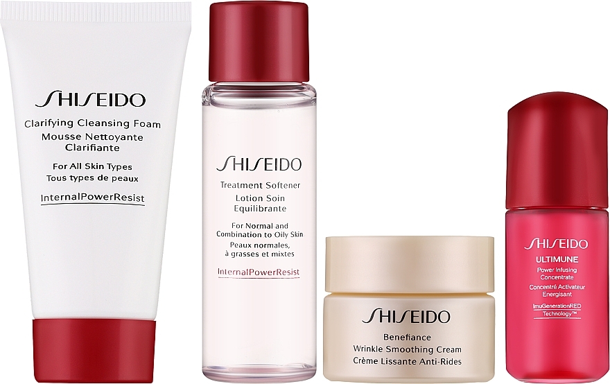 Set - Shiseido Benefiance Starter Kit (f/cr/30ml + clean/foam/30ml + f/lot/30ml + f/conc/10ml) — Bild N2