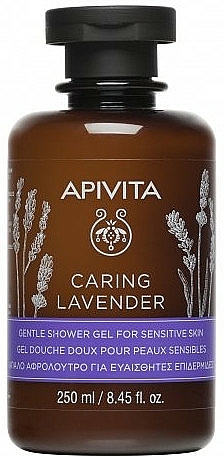 Duschgel mit Lavendel und ätherischen Ölen - Apivita Caring Lavender Shower Gel For Sensitive Skin — Bild N1