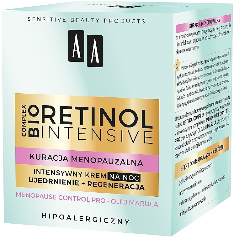 Hypoallergene Nachtcreme mit Retinol - AA Retinol Intensive Cream — Bild N3