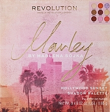 Lidschatten-Palette - Makeup Revolution By Marlena Sojka Marley Hollywood Sunset Shadow Palette — Bild N2