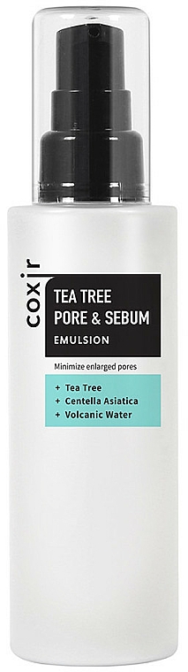 Porenminimierende und seboregulierende Gesichtsemulsion mit Teebaum - Coxir Tea Tree Pore & Sebum Emulsion — Bild N1