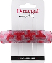 Düfte, Parfümerie und Kosmetik Haarspange FA-5751 rot und silber - Donegal