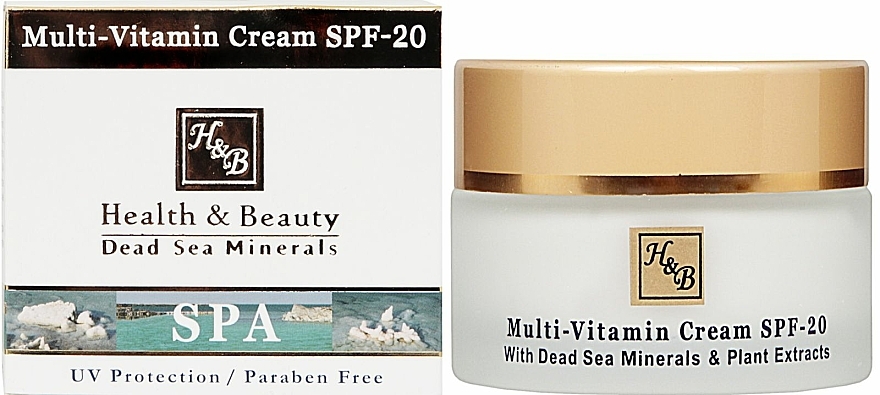 Multivitamin-Creme für das Gesicht mit Mineralien aus dem Toten Meer SPF-20 - Health And Beauty Multi-Vitamin Cream SPF-20