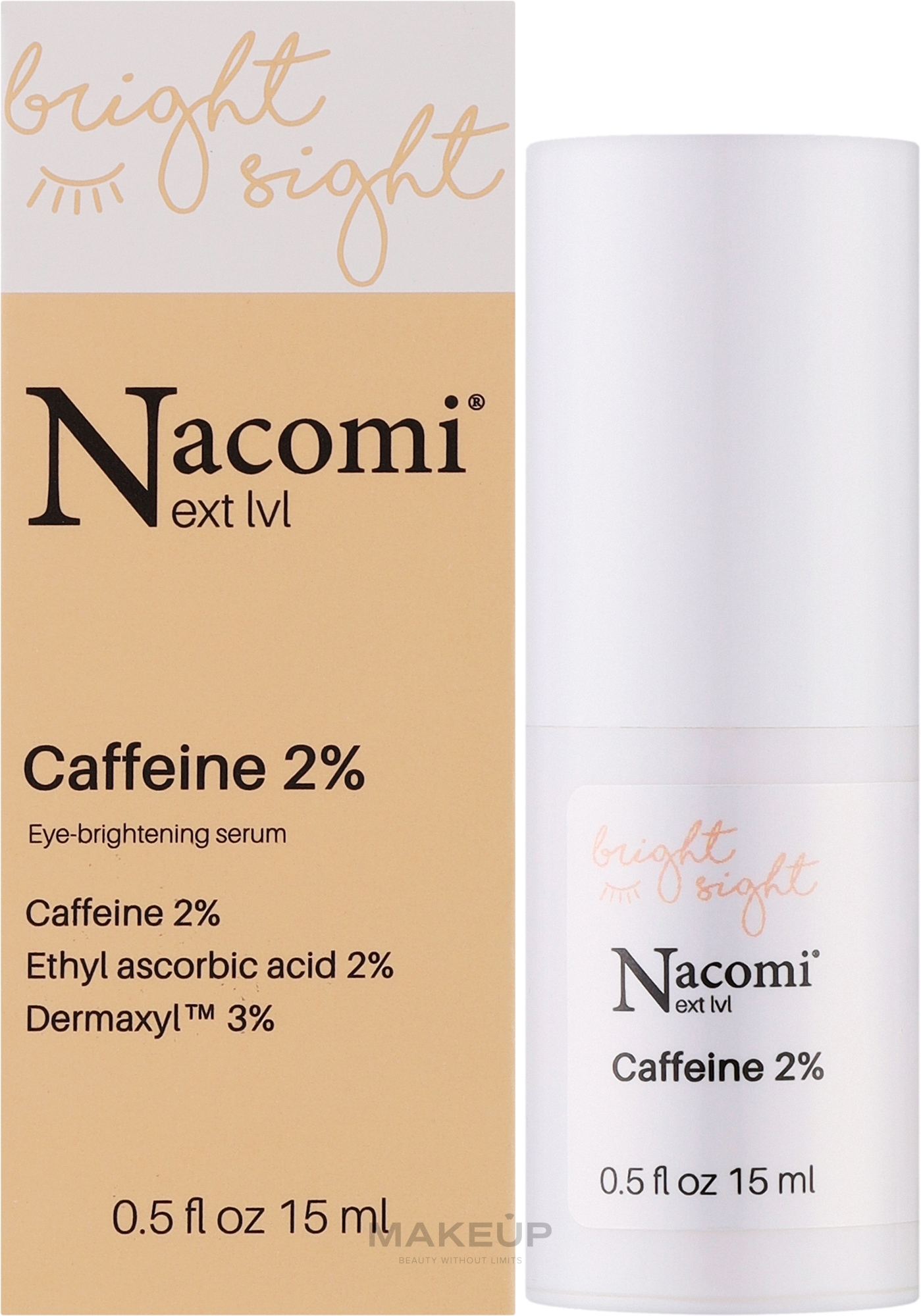 Aufhellendes Augenserum 2% Koffein - Nacomi Next Level Caffeine 2% Eye Brightening Serum — Bild 15 ml