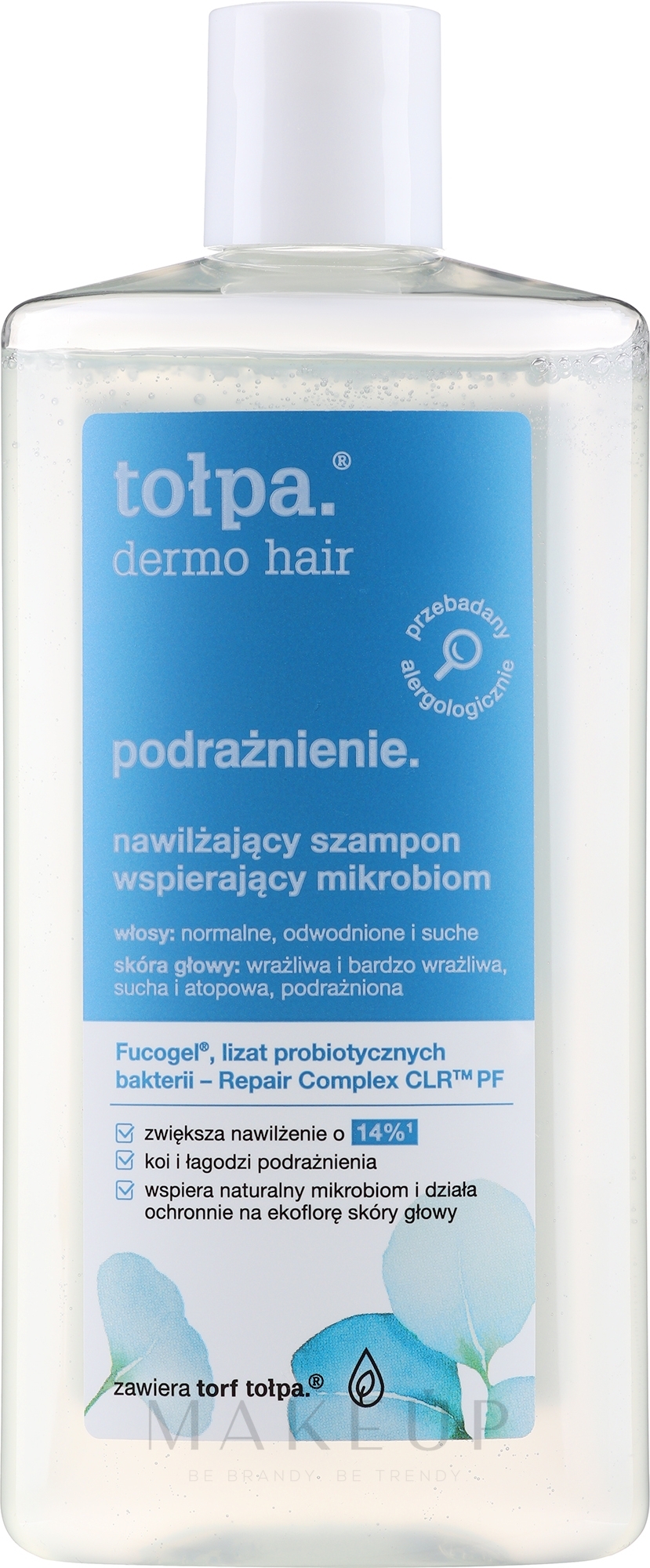 Feuchtigkeitsspendendes und hypoallergenes Shampoo - Tolpa Dermo Hair Moisturizing Shampoo — Bild 250 ml
