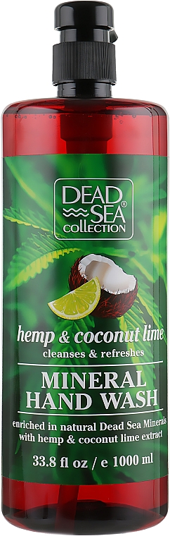 Flüssigseife mit Hanf-, Kokosnuss- und Limettenextrakt - Dead Sea Collection Hemp & Coconut Lime Hand Wash with Natural Dead Sea Minerals — Bild N3