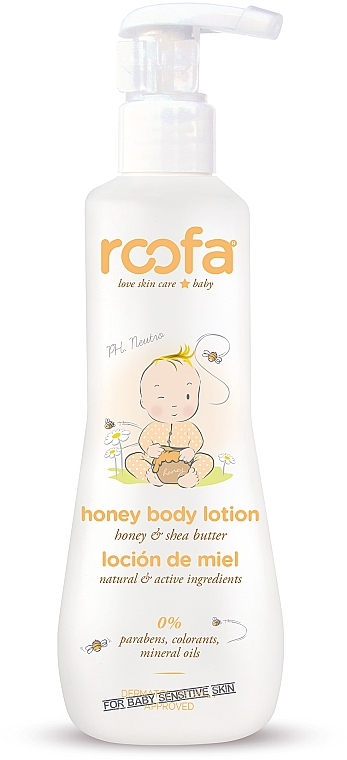 Körperlotion für Babys mit Honig und Sheabutter - Roofa Honey Body Lotion — Bild N1