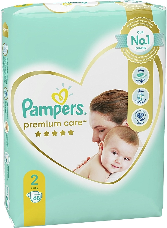 Windeln Pampers Premium Care Newborn (4-8 kg) 68 St. - Pampers — Bild N4