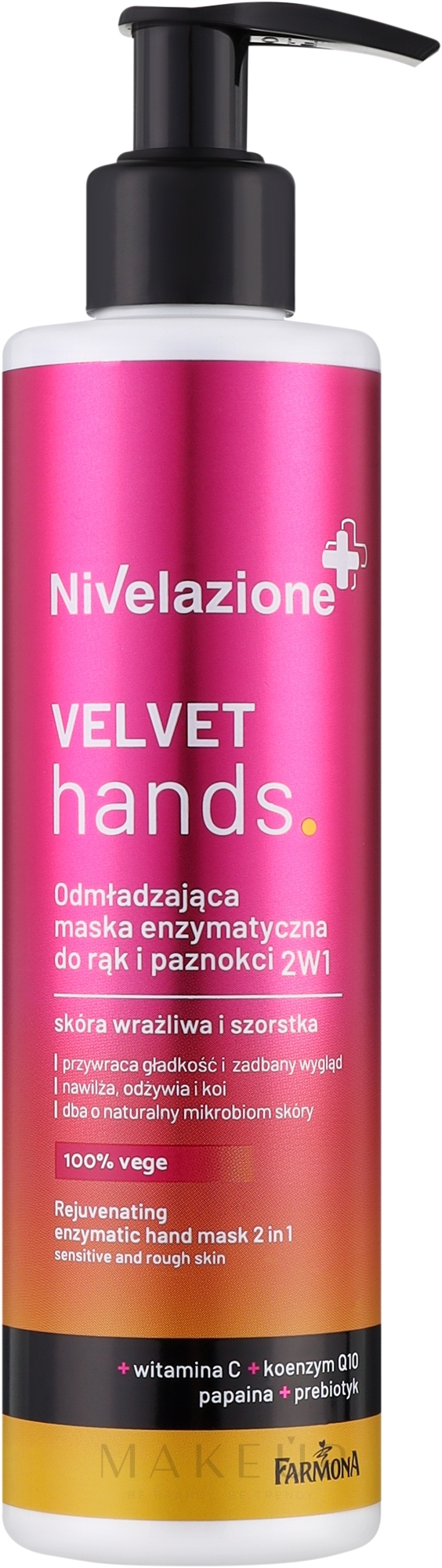 2in1 Verjüngende Enzym-Handmaske - Farmona Nivelazione Intensively Anti-Aging Enzyme Hands Mask — Bild 200 ml