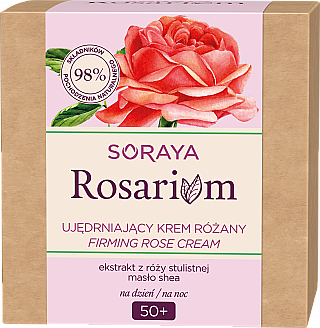 Straffende Gesichtscreme mit Rosenextrakt und Sheabutter 50+ - Soraya Rosarium Firming Rose Cream 50+ — Bild N2