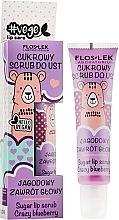 Düfte, Parfümerie und Kosmetik Lippenpeeling mit Blaubeerduft - Floslek Vege Lip Care Sugar Lip Scrub Crazy Bleuberry