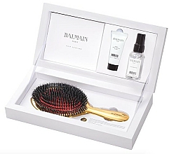 Haarpflegeset - Balmain Paris Hair Couture Luxurious Golden Spa (Haarparfüm 50ml + Haarelixier 20ml + Haarbürste) — Bild N1