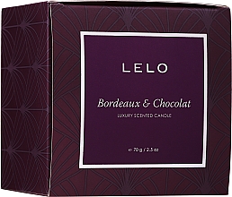 GESCHENK! Luxuriöse Duftkerze im Glas - Lelo Bordeaux & Chocolat Luxury Scented Candle — Bild N2