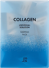 Düfte, Parfümerie und Kosmetik Gesichtsmaske für die Nacht mit Kollagen - J:ON Collagen Universal Solution Sleeping Pack (Mini) 