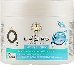 Düfte, Parfümerie und Kosmetik Maske für schwaches und dünnes Haar - Dalas Cosmetics DAS O2 Hair Mask