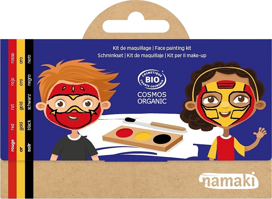 Farbpalette für Gesichtsmalerei - Namaki Ninja & Superhero Face Painting Kit  — Bild N1