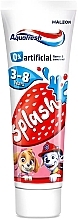 Zahnpasta für Kinder 3-8 Jahre Erdbeere - Aquafresh Splash Toothpaste Strawberry — Bild N2
