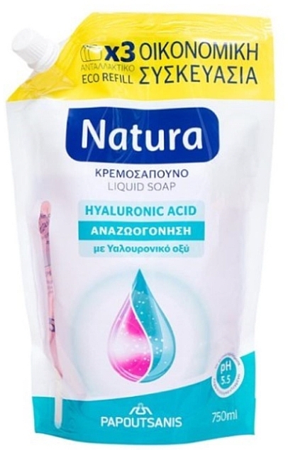 Flüssige Cremeseife mit Hyaluronsäure - Natura Hyaluronic Acid (Refill) — Bild N1