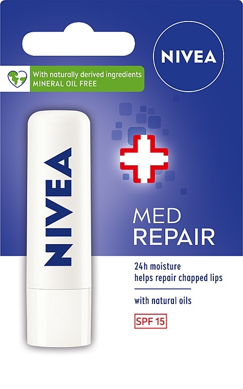 Pflegender Lippenbalsam "Med Repair" SPF 15 - NIVEA Med Repair Lip Care SPF15 — Bild N1