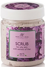 Düfte, Parfümerie und Kosmetik Gesichtspeeling mit Fliederextrakt für fettige Haut - Hristina Cosmetics Lilac Extract Scrub