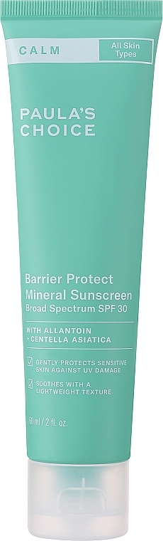 Sonnenschutzcreme für das Gesicht - Paula's Choice Barrier Protect Mineral Sunscreen SPF30 — Bild N2