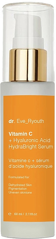 Feuchtigkeitsspendendes, aufhellendes Gesichtsserum mit Vitamin C und Hyaluronsäure - Dr. Eve_Ryouth Vitamin C + Hyaluronic Acid Hydrabright Serum — Bild N1