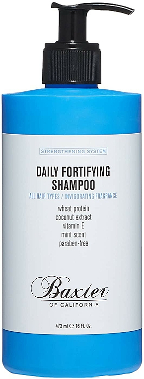 Stärkendes Shampoo für tägliche Anwendung mit Vitamin E, Weizenprotein und Kokosnussextrakt für alle Haartypen - Baxter of California Daily Fortifying Shampoo — Bild N4