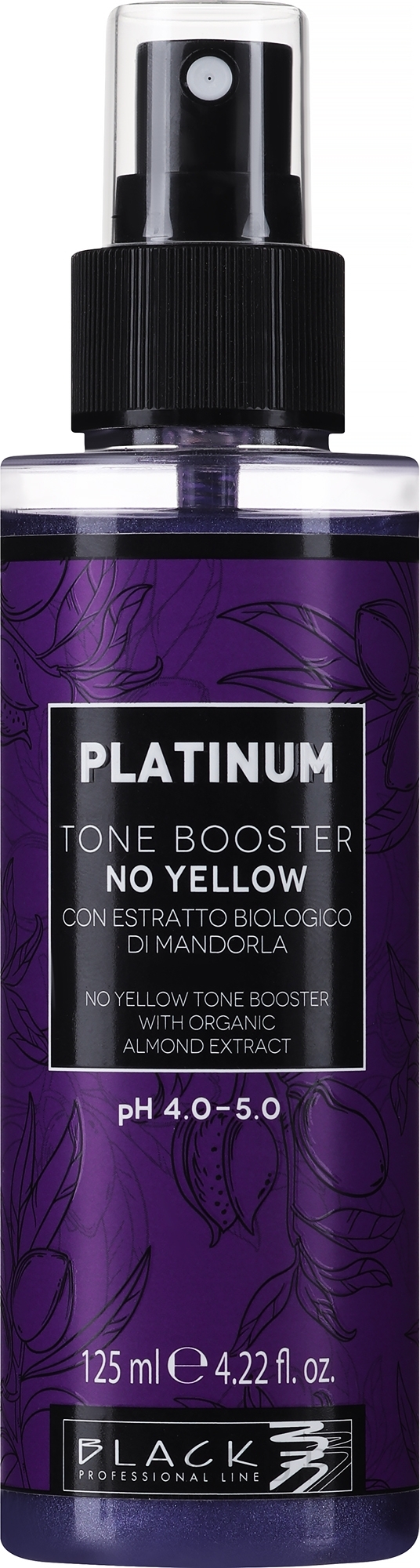 Pflegespray gegen Gelbstich für weißes, blondes oder gebleichtes Haar - Black Professional Line Platinum Tone Booster — Bild 125 ml