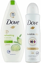 Körperpflegeset - Dove Radiantly Refreshing Gift Set (Deospray Antitranspirant 150ml + Duschgel 250ml) — Bild N3