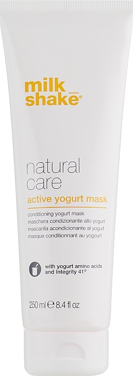 Reichhaltige Jogurtmaske für naturbelassenes und farbbehandeltes Haar - Milk Shake Natural Care Yogurt Mask — Bild N1