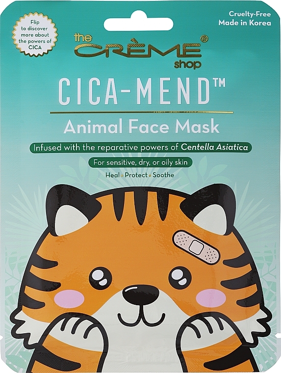 Gesichtsmaske - The Creme Shop Face Mask Cica-Mend Tiger — Bild N1