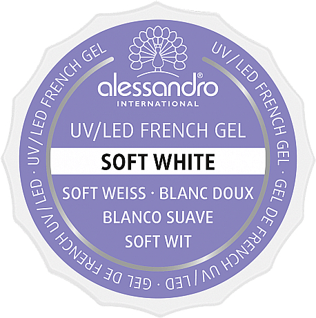 UV Nagelgel - Alessandro International French Gel Soft White — Bild N1
