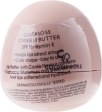 Schützende und feuchtigkeitsspendende Lippenbutter mit Vitamin E und Sheabutter SPF 15 - Golden Rose Lip Butter SPF15 Cookie — Bild N1