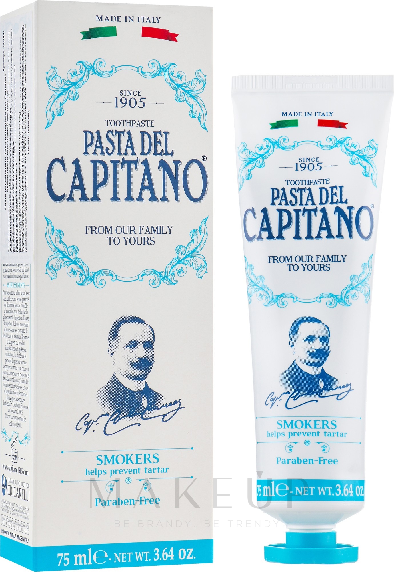 Zahnpasta für Raucher - Pasta Del Capitano Smokers Toothpaste — Bild 75 ml