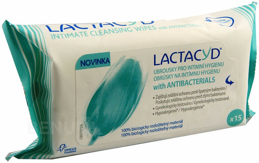 Antibakterielle Intimpflegetücher - Lactacyd — Bild N1